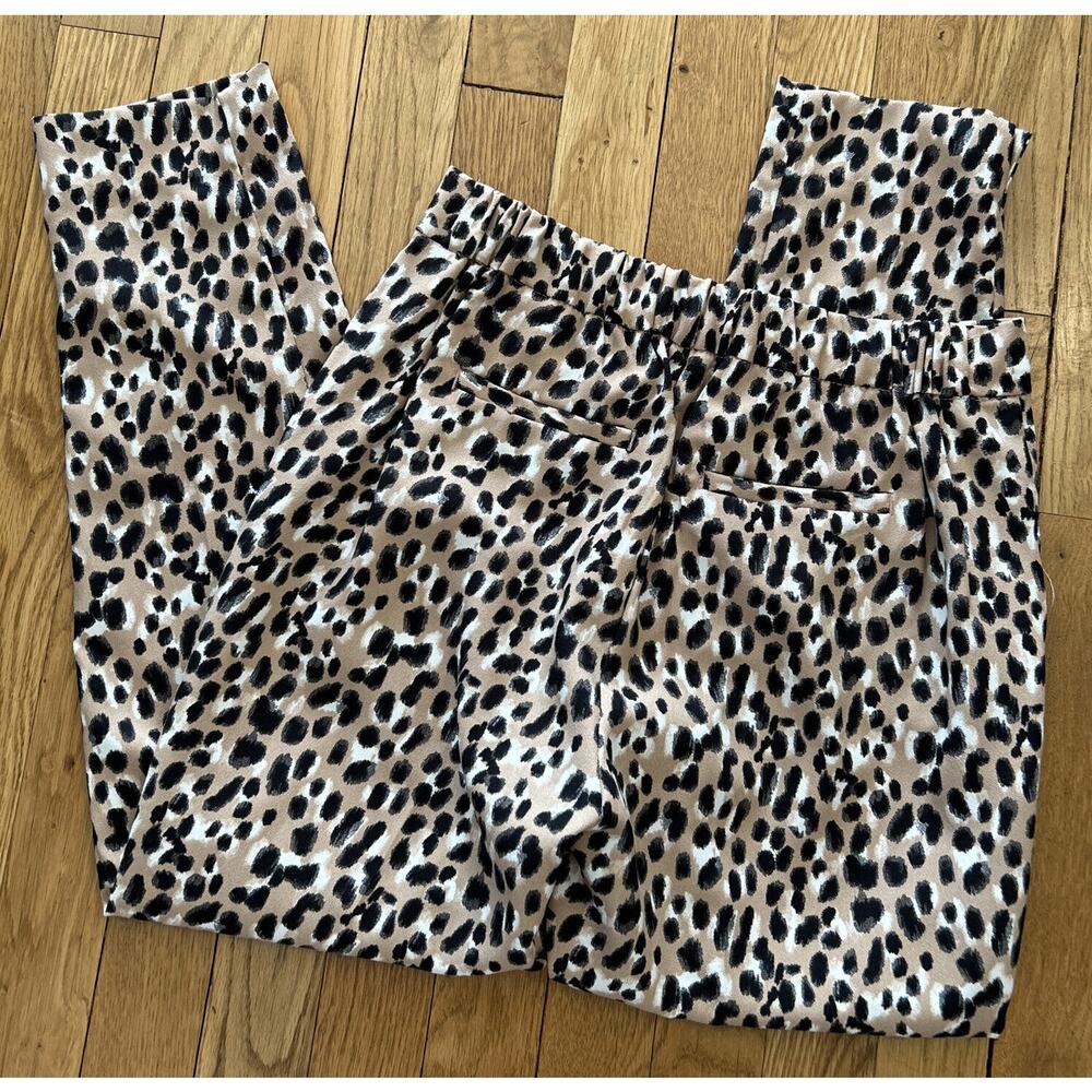 womens BANANA REPUBLIC animal print HAYDEN pants sz 2P 2 petite *B6 - Picture 6 of 6